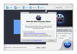 WinX Video Converter Deluxe - about-application