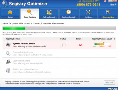 WinZip Registry Optimizer screenshot 1