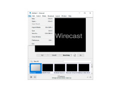 Wirecast - file-menu
