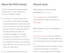 WiX Toolset screenshot 3