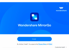 Wondershare MirrorGo - installation-main-menu