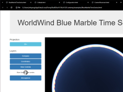 World Wind - blue-marble-time-series