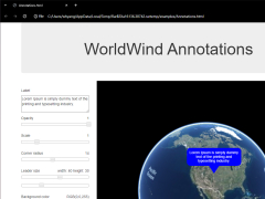World Wind - annotations