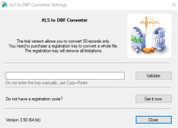 XLS (Excel) to DBF Converter screenshot 3