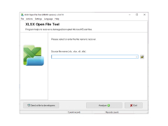 XLSX Open File Tool - main-screen