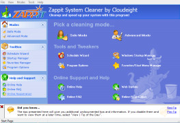 Zappit System Cleaner screenshot 1