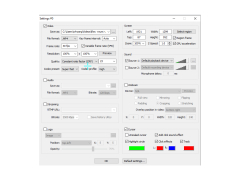 ZD Soft Screen Recorder - settings