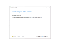 Windows 10 Media Creation Tool - actions